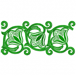 Flowers And Tree Embroidery Design 2